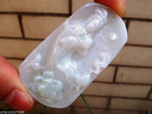 Load image into Gallery viewer, 10% OFF on Sales- Certified Natural Light Oily Green Jadeite Emerald Jade GuanYin Pendant【Grade A】9794