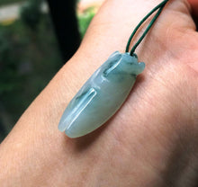 Load image into Gallery viewer, 10% OFF on Sales- Certified Natural Light Green Jadeite Emerald Jade Cicadan Pendant "Grade A"
