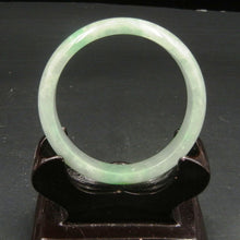 Load image into Gallery viewer, 10% OFF on Sales- 57 mm-Certified Natural Ice Jadeite Emerald Jade tablets Bracelet Bangle 《Grade A》
