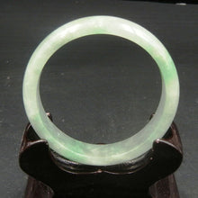 Load image into Gallery viewer, 10% OFF on Sales- 57 mm-Certified Natural Ice Jadeite Emerald Jade tablets Bracelet Bangle 《Grade A》