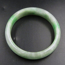 Load image into Gallery viewer, 10% OFF on Sales- 57 mm-Certified Natural Ice Jadeite Emerald Jade tablets Bracelet Bangle 《Grade A》