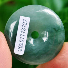 Load image into Gallery viewer, 10% OFF on Sales- Certified Natural Icy Jadeite Emerald Jade tablets Safety Buckle Pendant《Grade A》3727