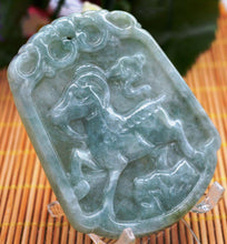 Load image into Gallery viewer, 10% OFF on Sales- Certified Natural Jadeite Emerald Jade tablets Emerald Sheep Pendant《Grade A》0239