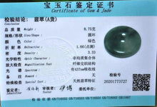 Load image into Gallery viewer, 10% OFF on Sales- Certified Natural Icy Jadeite Emerald Jade tablets Safety Buckle Pendant《Grade A》3727