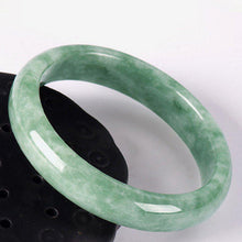 Load image into Gallery viewer, 10% OFF) 54-65 mm Certified Natural Jadeite Emerald A Jade HandCarved Bracelet Bangle