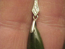 Load image into Gallery viewer, 10% OFF- 2 pcs Certified Natural Jadeite Emerald Jade A Pair of Lucky Jade Designer JOY Sterling Silver CZ Garnet Earrings