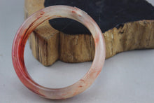 Load image into Gallery viewer, 10% OFF- 52/53/54 mm Certified Natural Red Emerald A*Jade Handcarved Bangle H391