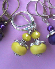 Load image into Gallery viewer, 10% OFF- 2 pcs Certified Natural Emerald A*Jade Handmade A Pair of Yellow Jade Drop Earrings SP LEVERBACK