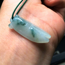 Load image into Gallery viewer, 10% OFF on Sales- Certified Natural Light Green Jadeite Emerald Jade Cicadan Pendant "Grade A"