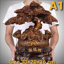 Load image into Gallery viewer, Chinese Feng Shui Good Fortune Wealth Lucky Gold Money Tree Toads Statue Home/Office Decor Sculpture Craft Living Room TV Cabinet Fortune Ornament Housewarming Gift