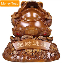 Load image into Gallery viewer, Chinese Feng Shui Lucky Wealth Money Toad Gourd Statue Home/Office Decor Sculpture Craft Living Room TV Cabinet Fortune Ornament Housewarming Gift