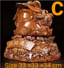 Load image into Gallery viewer, Chinese Feng Shui Lucky Wealth Money Toad Gourd Statue Home/Office Decor Sculpture Craft Living Room TV Cabinet Fortune Ornament Housewarming Gift