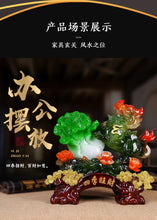 Load image into Gallery viewer, Chinese Feng Shui Good Fortune Wealth Gold Dragon/Pixui/Lion/Brave Troop Gourd Cabbage Statue Home/Office Decor Sculpture Craft Living Room TV Cabinet Fortune Ornament Housewarming Gift