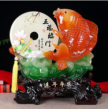 Load image into Gallery viewer, Chinese Feng Shui Lucky Money Coin Gourd Statue Wealth Home/Office Decor Sculpture Craft Living Room TV Cabinet Fortune Ornament Housewarming Gift