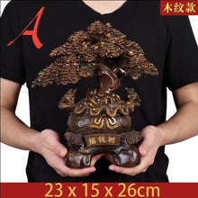 Load image into Gallery viewer, Chinese Feng Shui Good Fortune Wealth Lucky Gold Money Tree Toads Statue Home/Office Decor Sculpture Craft Living Room TV Cabinet Fortune Ornament Housewarming Gift