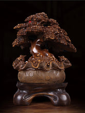 Load image into Gallery viewer, Chinese Feng Shui Good Fortune Wealth Lucky Gold Money Tree Toads Statue Home/Office Decor Sculpture Craft Living Room TV Cabinet Fortune Ornament Housewarming Gift