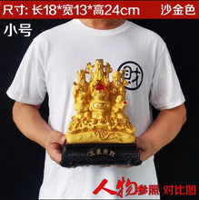 Load image into Gallery viewer, Chinese Feng Shui Good Fortune Wealth Blessing Fu Lu Shou 3 Gods Fortune Craft Statue Home/Office Decor Sculpture Craft Living Room TV Cabinet Fortune Ornament Housewarming Gift