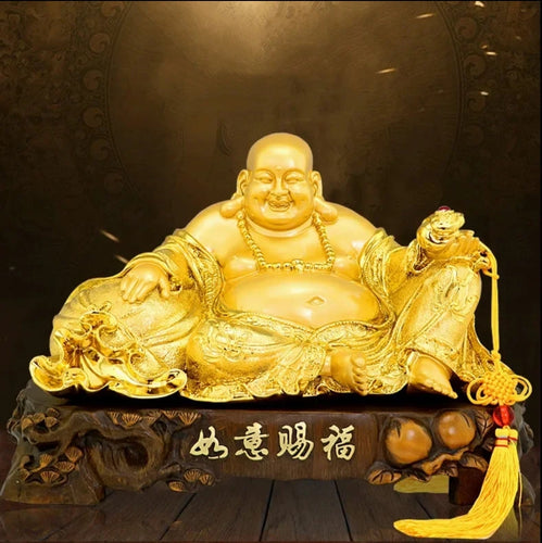 Chinese Feng Shui Good Fortune Wealth Blessing Fu Lu Shou 3 Gods of Wealth Craft Statue Home/Office Decor Sculpture Craft Living Room TV Cabinet Fortune Ornament Housewarming Gift