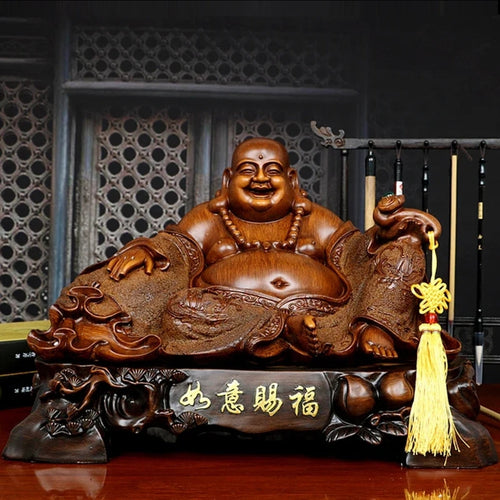 Chinese Feng Shui Good Fortune Wealth Blessing Fu Lu Shou 3 Gods of Wealth Craft Statue Home/Office Decor Sculpture Craft Living Room TV Cabinet Fortune Ornament Housewarming Gift