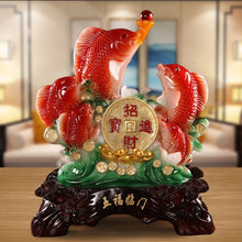 Load image into Gallery viewer, Chinese Feng Shui Lucky Money Coin Gourd Statue Wealth Home/Office Decor Sculpture Craft Living Room TV Cabinet Fortune Ornament Housewarming Gift