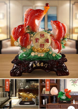 Load image into Gallery viewer, Chinese Feng Shui Lucky Money Coin Gourd Statue Wealth Home/Office Decor Sculpture Craft Living Room TV Cabinet Fortune Ornament Housewarming Gift