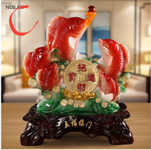 Load image into Gallery viewer, Chinese Feng Shui Lucky Money Coin Gourd Statue Wealth Home/Office Decor Sculpture Craft Living Room TV Cabinet Fortune Ornament Housewarming Gift