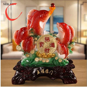 Chinese Feng Shui Lucky Money Coin Gourd Statue Wealth Home/Office Decor Sculpture Craft Living Room TV Cabinet Fortune Ornament Housewarming Gift