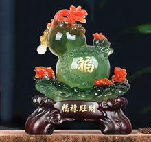 Load image into Gallery viewer, Chinese Feng Shui Lucky Money Coin Gourd Statue Wealth Home/Office Decor Sculpture Craft Living Room TV Cabinet Fortune Ornament Housewarming Gift