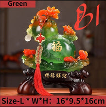 Load image into Gallery viewer, Chinese Feng Shui Lucky Money Coin Gourd Statue Wealth Home/Office Decor Sculpture Craft Living Room TV Cabinet Fortune Ornament Housewarming Gift