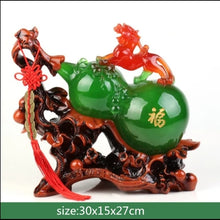 Load image into Gallery viewer, Chinese Feng Shui Lucky Money Coin Gourd Pixiu Statue Wealth Home/Office Decor Sculpture Craft Living Room TV Cabinet Fortune Ornament Housewarming Gift