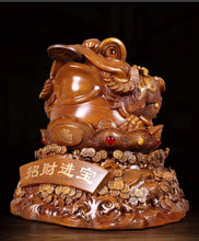 Load image into Gallery viewer, Chinese Feng Shui Lucky Wealth Money Toad Gourd Statue Home/Office Decor Sculpture Craft Living Room TV Cabinet Fortune Ornament Housewarming Gift