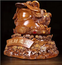 Load image into Gallery viewer, Chinese Feng Shui Lucky Wealth Money Toad Gourd Statue Home/Office Decor Sculpture Craft Living Room TV Cabinet Fortune Ornament Housewarming Gift