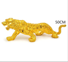 Load image into Gallery viewer, Chinese Feng Shui Good Fortune Wealth Lucky Gold/Silver Tiger Statue Home/Office Decor Sculpture Craft Living Room TV Cabinet Fortune Ornament Housewarming Gift