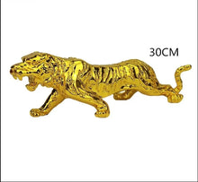 Load image into Gallery viewer, Chinese Feng Shui Good Fortune Wealth Lucky Gold/Silver Tiger Statue Home/Office Decor Sculpture Craft Living Room TV Cabinet Fortune Ornament Housewarming Gift