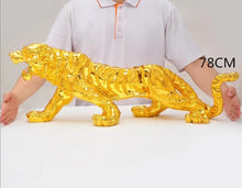 Load image into Gallery viewer, Chinese Feng Shui Good Fortune Wealth Lucky Gold/Silver Tiger Statue Home/Office Decor Sculpture Craft Living Room TV Cabinet Fortune Ornament Housewarming Gift