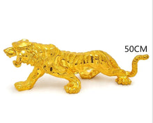 Load image into Gallery viewer, Chinese Feng Shui Good Fortune Wealth Lucky Gold/Silver Tiger Statue Home/Office Decor Sculpture Craft Living Room TV Cabinet Fortune Ornament Housewarming Gift