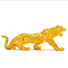 Load image into Gallery viewer, Chinese Feng Shui Good Fortune Wealth Lucky Gold/Silver Tiger Statue Home/Office Decor Sculpture Craft Living Room TV Cabinet Fortune Ornament Housewarming Gift