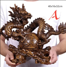 Load image into Gallery viewer, Chinese Feng Shui Good Fortune Wealth Lucky Earth Dragon Statue Home/Office Decor Sculpture Craft Living Room TV Cabinet Fortune Ornament Housewarming Gift