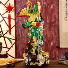 Load image into Gallery viewer, Chinese Feng Shui Lucky Successful GuanGong/ GuanYu Statue Home/Office Decor Sculpture Craft Living Room TV Cabinet Fortune Ornament Housewarming Gift