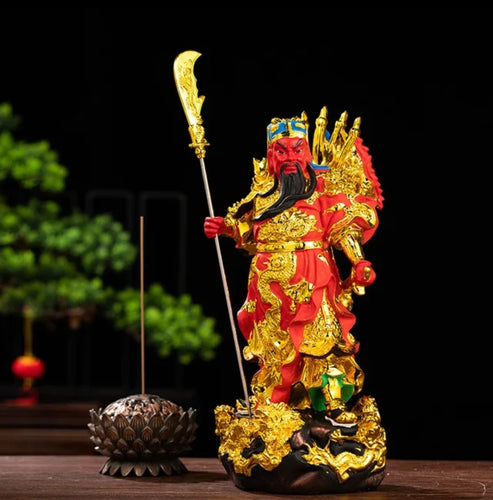 Chinese Feng Shui Lucky Successful GuanGong/ GuanYu Statue Home/Office Decor Sculpture Craft Living Room TV Cabinet Fortune Ornament Housewarming Gift