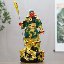 Load image into Gallery viewer, Chinese Feng Shui Lucky Successful GuanGong/ GuanYu Statue Home/Office Decor Sculpture Craft Living Room TV Cabinet Fortune Ornament Housewarming Gift