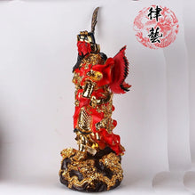 Load image into Gallery viewer, Chinese Feng Shui Lucky Successful GuanGong/ GuanYu Statue Home/Office Decor Sculpture Craft Living Room TV Cabinet Fortune Ornament Housewarming Gift