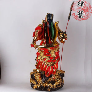 Chinese Feng Shui Lucky Successful GuanGong/ GuanYu Statue Home/Office Decor Sculpture Craft Living Room TV Cabinet Fortune Ornament Housewarming Gift