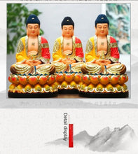 Load image into Gallery viewer, Chinese Feng Shui Good Fortune Wealth Blessing 3 Gods Statue Home/Office Decor Sculpture Craft Living Room TV Cabinet Fortune Ornament Housewarming Gift