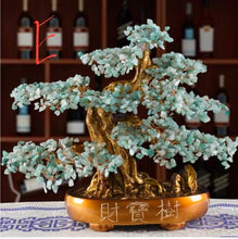 Load image into Gallery viewer, Chinese Feng Shui Wealth Lucky Money Tree Amethyst Gem Stone Statue Home/Office Decor Sculpture Craft Living Room TV Cabinet Fortune Ornament Housewarming Gift