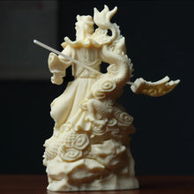 Load image into Gallery viewer, Chinese Feng Shui Good Fortune Wealth Blessing Guanyin/GuanGong Statue Home/Office Decor Sculpture Craft Living Room TV Cabinet Fortune Ornament Housewarming Gift