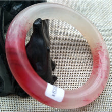 Load image into Gallery viewer, 10% OFF- 50/51/52mm Certified Natural Red Emerald A*Jade Handcarved Original Lucky Bangle x8769