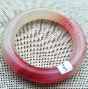 10% OFF- 50/51/52mm Certified Natural Red Emerald A*Jade Handcarved Original Lucky Bangle x8769