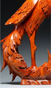 Chinese Feng Shui Good Fortune Wealth Lucky Beauty Phoenix Statue Home/Office Decor Sculpture Craft Living Room TV Cabinet Fortune Ornament Housewarming Gift