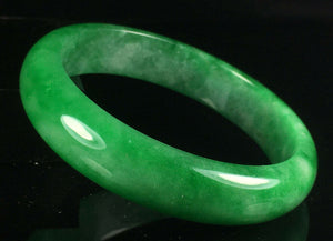 10% OFF- 55/56/57mm Certified Jadeite Emerald A Jade HandCarved Lucky Bracelet Bangle GX873